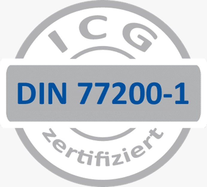 DIN 77200-1 zertifiziert